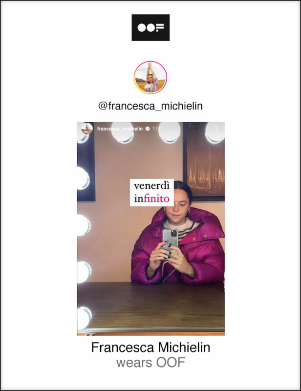 Francesca Michielin wears OOF