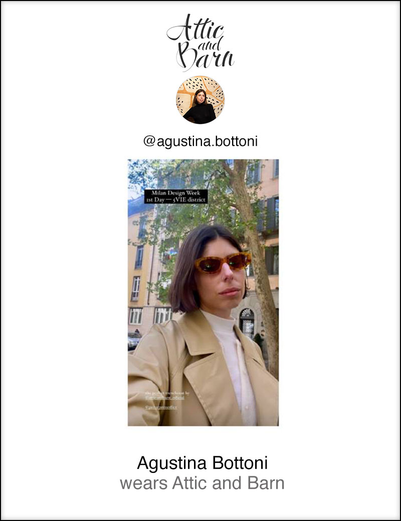Agustina Bottoni wears Attic and Barn