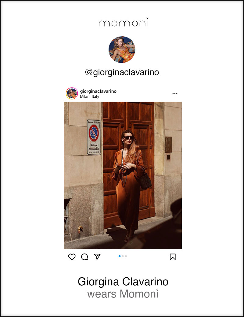 Giorgina Clavarino wears Momonì