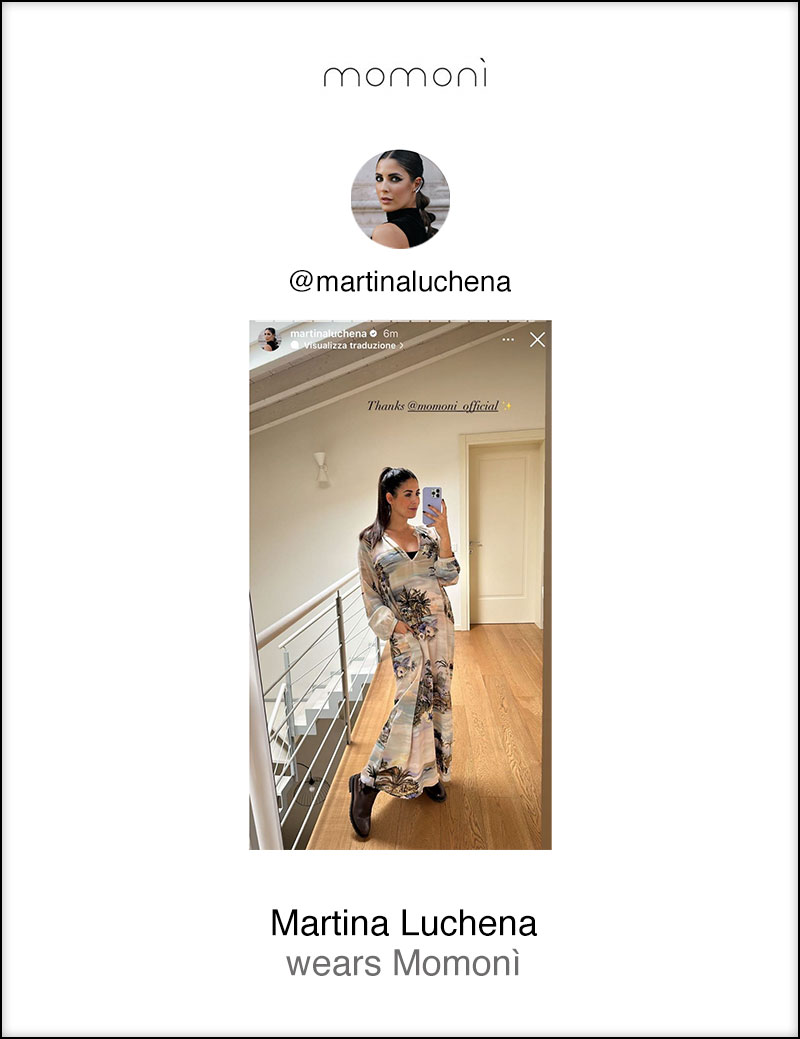 Martina Luchena wears Momonì
